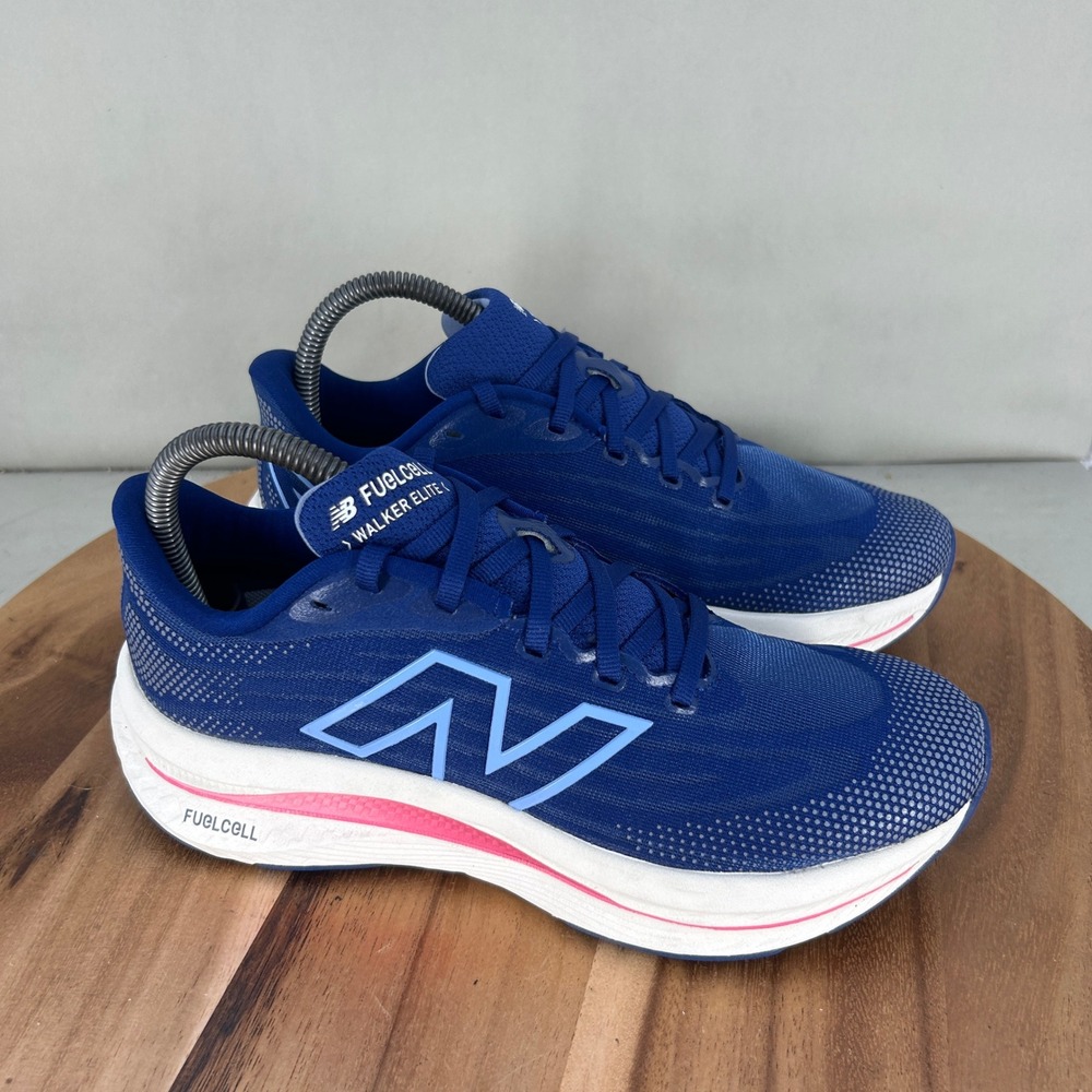 New Balance FuelCell Walker Elite Womens 7.5 B Blue Pink Walking Shoes WWWKERK1